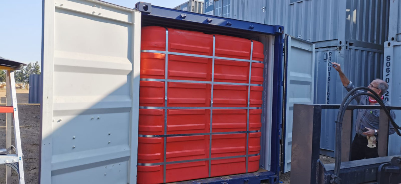 Nkunzi Manufacturing Flat Bottom Tank in Container